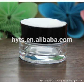 wholesale cream empty glass jar with lid